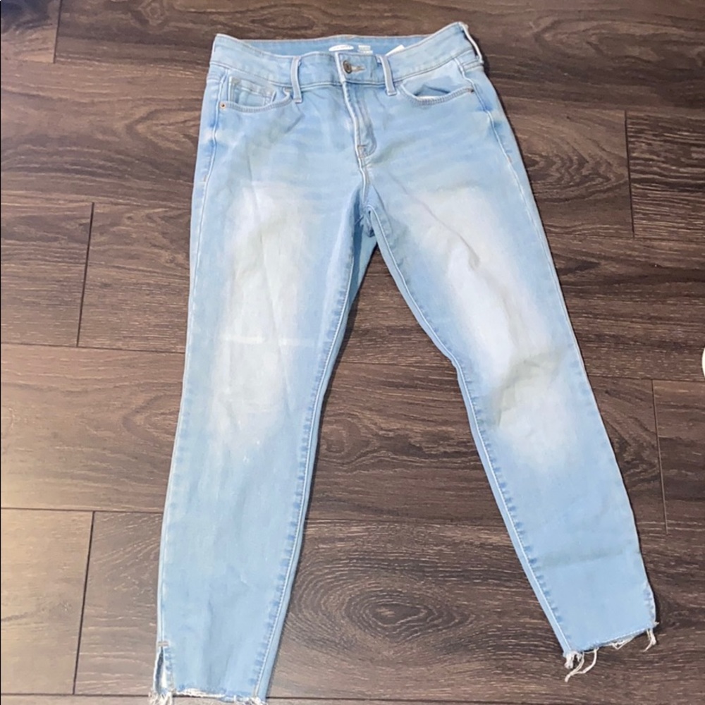 Old Navy Rockstar light wash ankle jeans